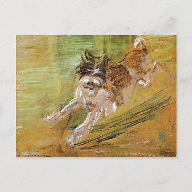 Cartão Postal Franz Marc Jumping Dog Schlick (Frente)