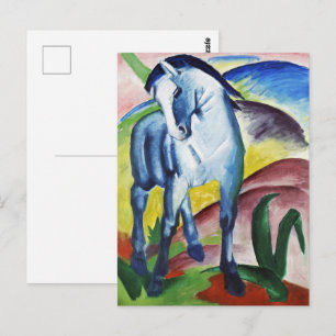 Cartão Postal Franz Marc Moderno Cavalo Azul I Arte Expressionis