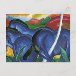 Cartão Postal Franz Marc- Os Grandes Cavalos Azuis