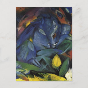 Cartão Postal Franz Marc- Suínos selvagens (Boar e porca)