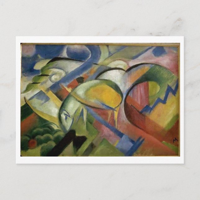 Cartão Postal Franz Marc The Lamb 1913-14 Ovelino Animal (Frente)