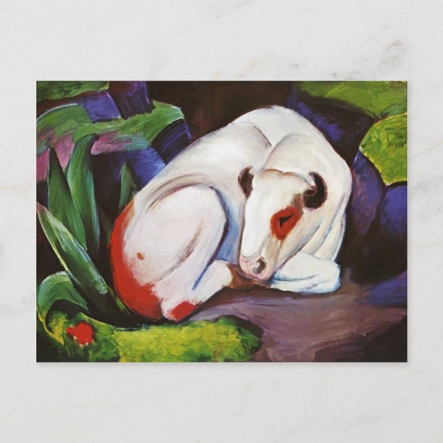 Cartão Postal Franz Marc- The Steer (O Touro) (Frente)