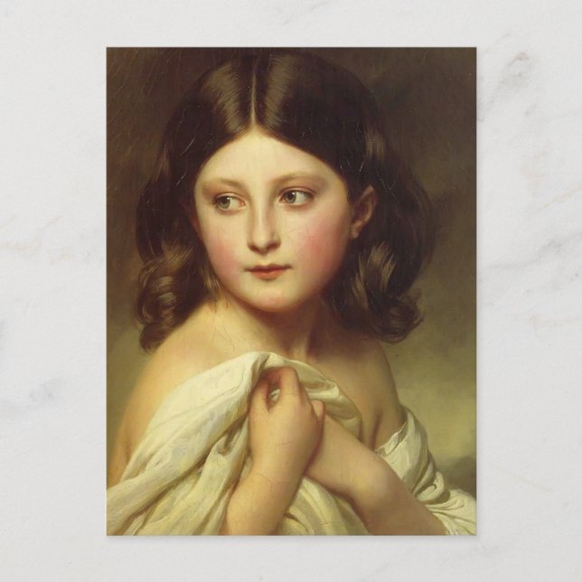 Cartão Postal Franz Winterhalter - Jovem Garota, Princesa Charlo (Frente)