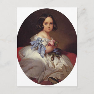 Cartão Postal Franz Winterhalter - Princesa Charlotte, Bélgica