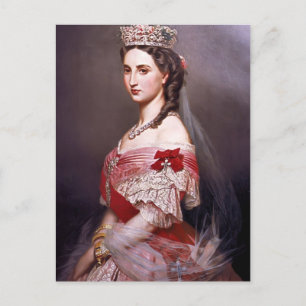 Cartão Postal Franz Winterhalter - Retrato de Charlotte, Bélgica