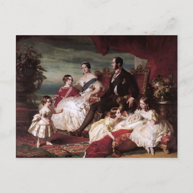 Cartão Postal Franz Xaver Winterhalter - A família real em 1846 (Frente)