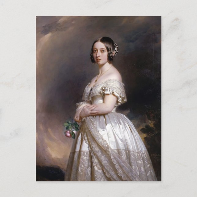 Cartão Postal Franz Xaver Winterhalter - Rainha Victoria (Frente)