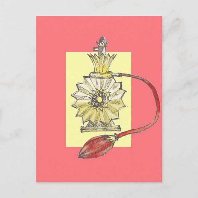 Cartão Postal Frasco de Perfume de 1920 (Frente)