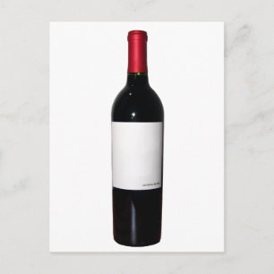 Cartão Postal Frasco de Vinho (Rótulo do Vazio) - Cartão-posta