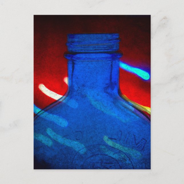 Cartão Postal Frasco para cima (Frente)
