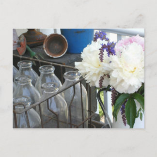 Cartão Postal Frascos Vintage - Pensando no Cartão-Postal