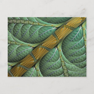 Cartão Postal Fratura Verde Orgânica "Branqueada"