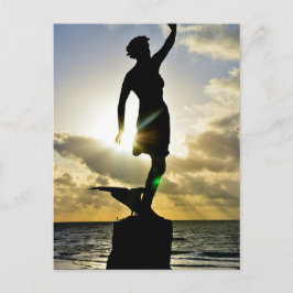 Cartão Postal Frau in der Sonne