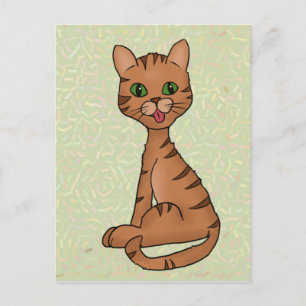 Cartão Postal Freche Katze