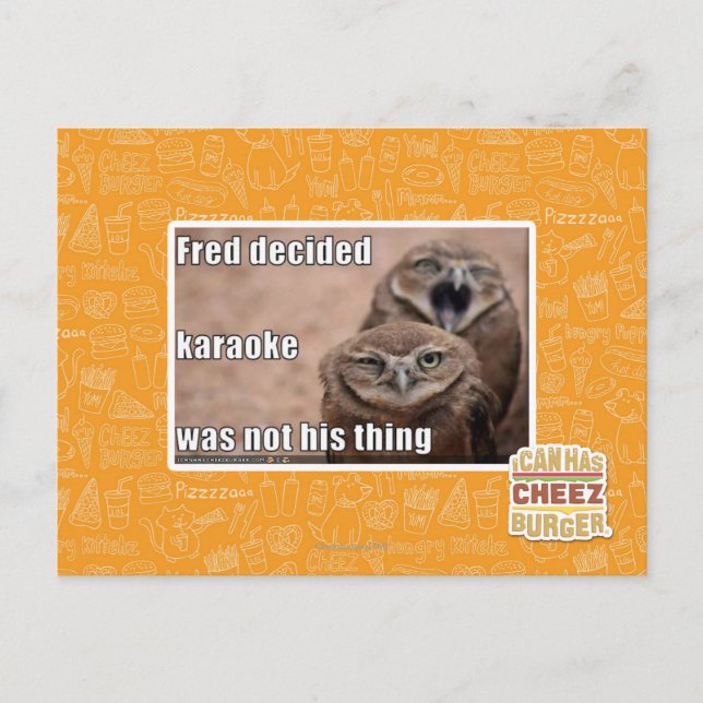 Cartão Postal Fred decided (Frente)