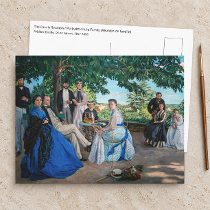 Cartão Postal Frederic Bazille - A Reunião Familiar