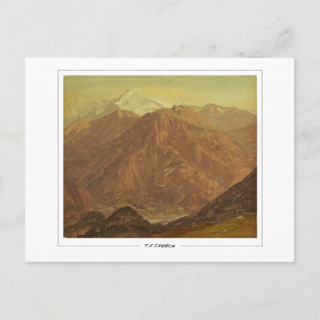 Cartão Postal Frederic Edwin Church #834 - Fine Art (Frente)