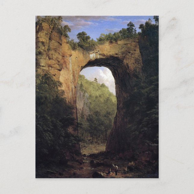 Cartão Postal Frederic Edwin Church - A Ponte Natural Virgini (Frente)