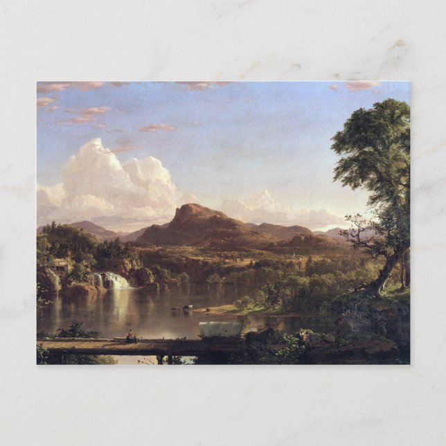 Cartão Postal Frederic Edwin Church - Cena Nova Inglaterra (Frente)