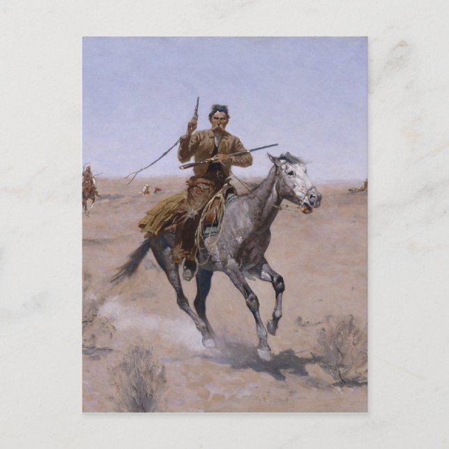 Cartão Postal Frederic Remington Art (Frente)