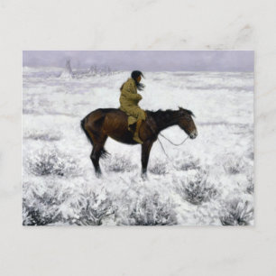 Cartão Postal Frederic Remington O Herd Boy