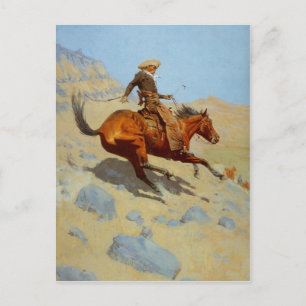 Cartão Postal Frederic Remington's The Cowboy (1902)