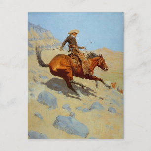 Cartão Postal Frederic Remington's The Cowboy (1902)