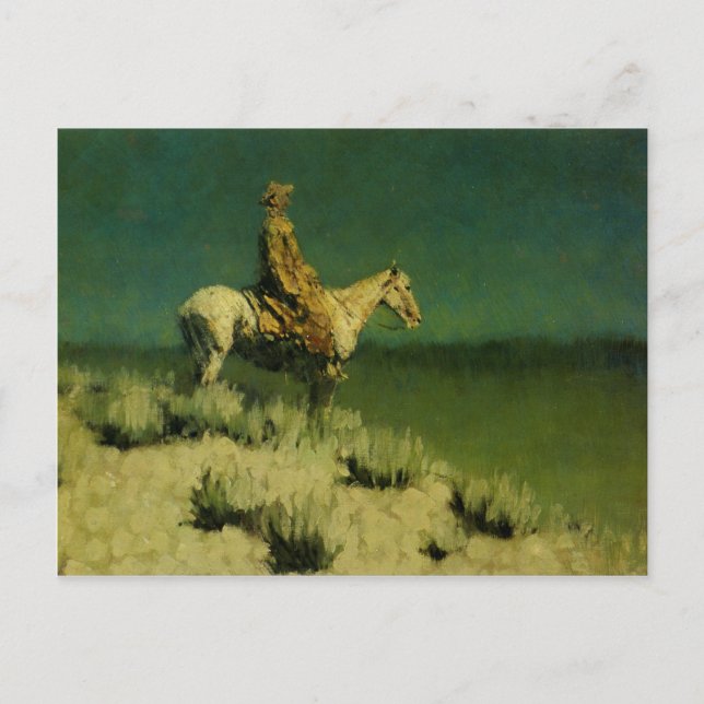 Cartão Postal Frederic Remington's The Night Herder (cerca de 19 (Frente)