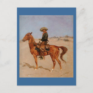 Cartão Postal Frederic Remington's The Puncher (1895)