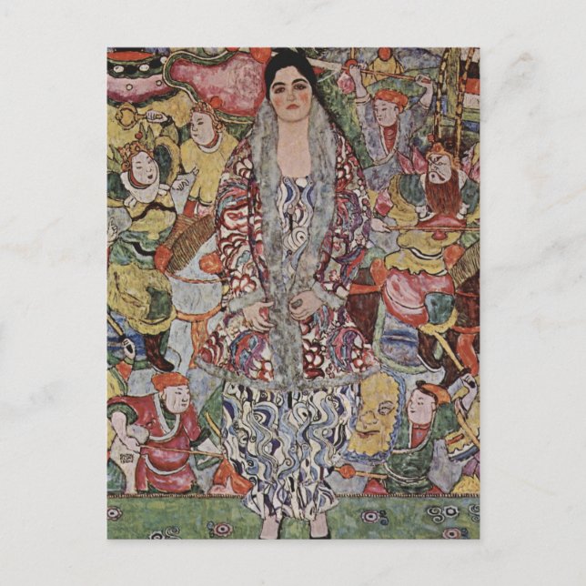 Cartão Postal Frederiche Maria Beer por Gustav Klimt Cartão-post (Frente)
