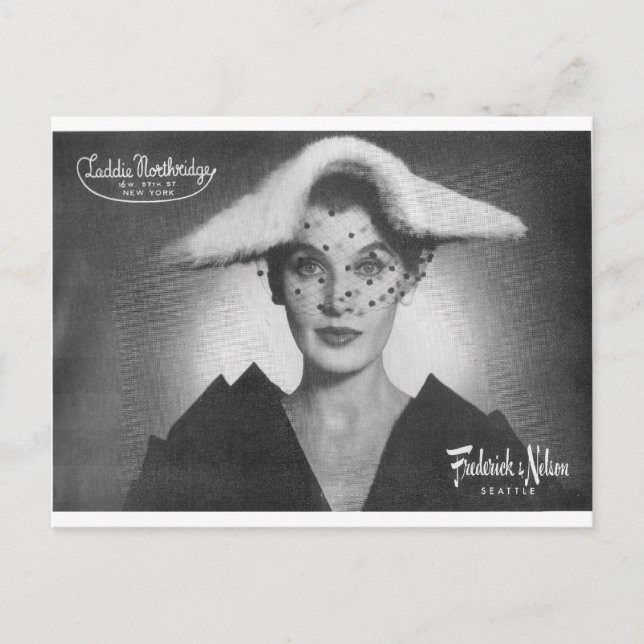 Cartão Postal Frederick & Nelson na Cidade e País, 1952 (Frente)