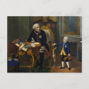 Cartão Postal Frederick, o Excelente e o sobrinho dele