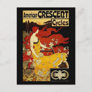 Cartão Postal Frederick Winthrop Ramsdell Bicycle Art
