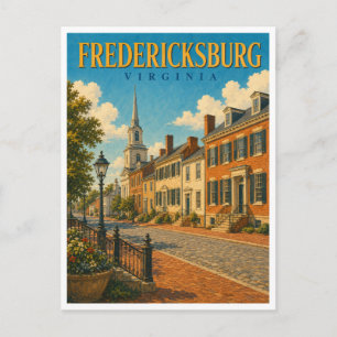 Cartão Postal Fredericksburg Virgínia Centro Histórico GeoSaga