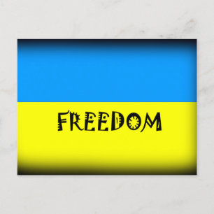 Cartão Postal Freedom Ucrânia Impressão