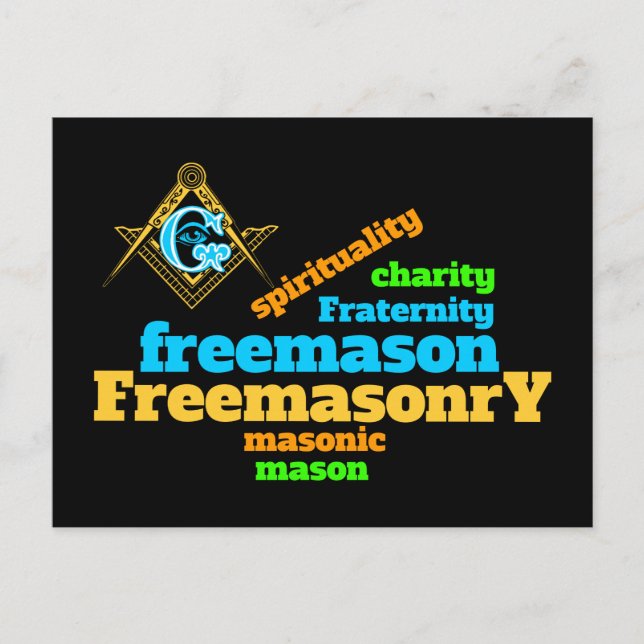 Cartão Postal Freemasonry (Frente)