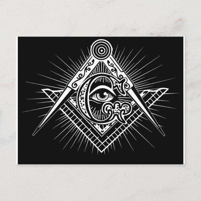 Cartão Postal Freemasonry-Masonic-Masonry (Frente)