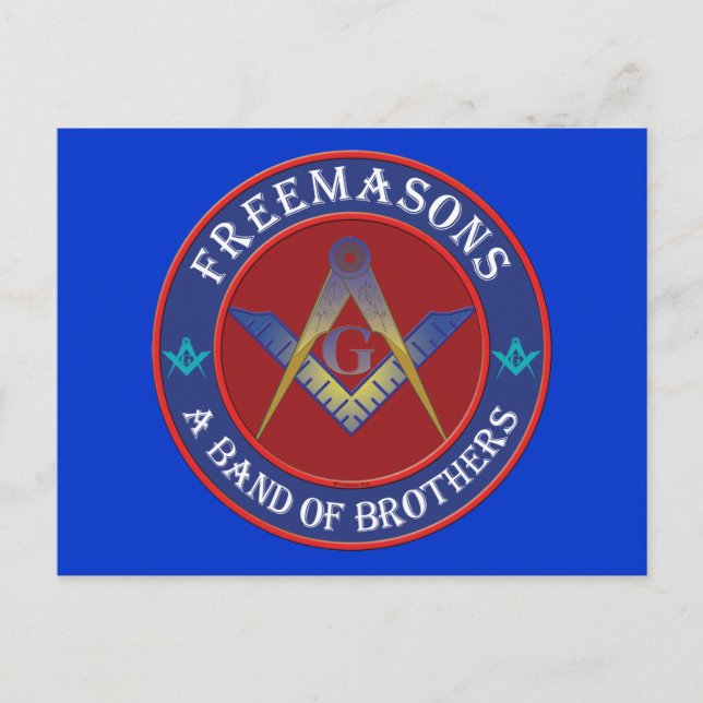 Cartão Postal Freemasons, uma Banda de irmãos (Frente)
