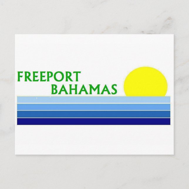 Cartão Postal Freeport, Bahamas (Frente)