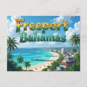 Cartão Postal Freeport bahamas sonhando