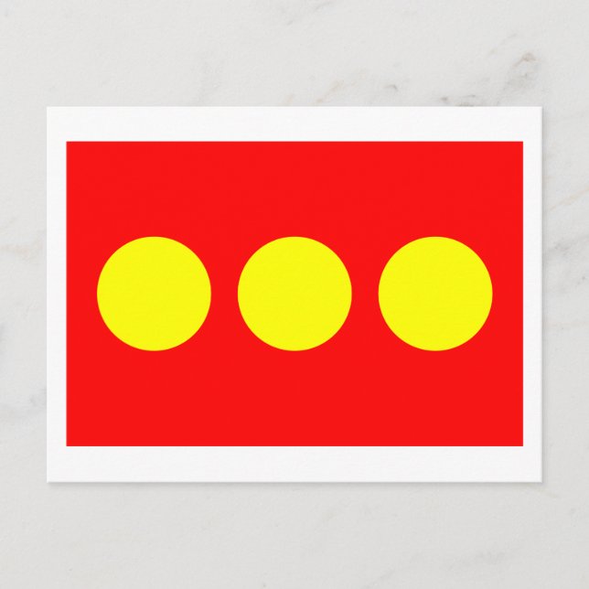 Cartão Postal Freetown Christiania Flag (Frente)