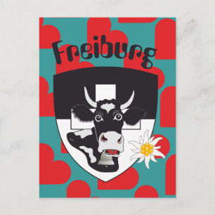 Cartão Postal Freiburg / Fribourg Schweiz Suisse Postkarte