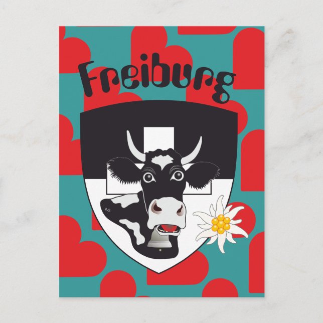 Cartão Postal Freiburg / Fribourg Schweiz Suisse Postkarte (Frente)