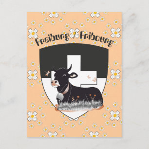 Cartão Postal Freiburg / Fribourg Schweiz Suisse Postkarte