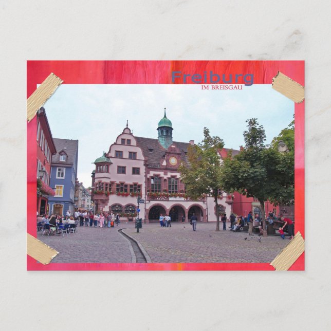 Cartão Postal Freiburg im Breisgau Postkarte (Frente)