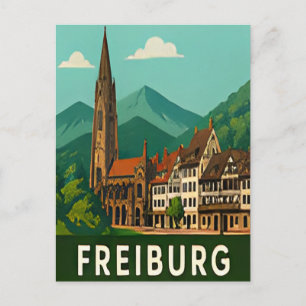 Cartão Postal 🌲 FREIBURGO — Portal da Floresta Negra e Beleza G