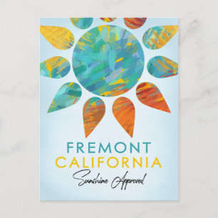 Cartão Postal Fremont Califórnia Sunshine Travel