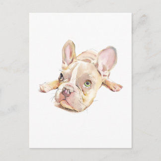 Cartão Postal French Bulldog Postcard, Dog Mom Gift