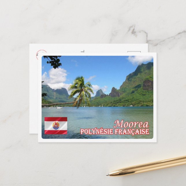 Cartão Postal French Polynesia - Moorea - Cook's Bay - (Frente/Verso In Situ)