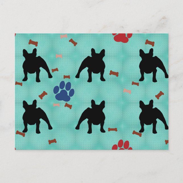 Cartão Postal Frenchie Shadow (Frente)